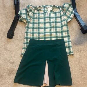 Green Plaid Byrdie Golf Set
